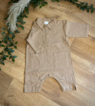 Load image into Gallery viewer, Baby Boy Romper brown
