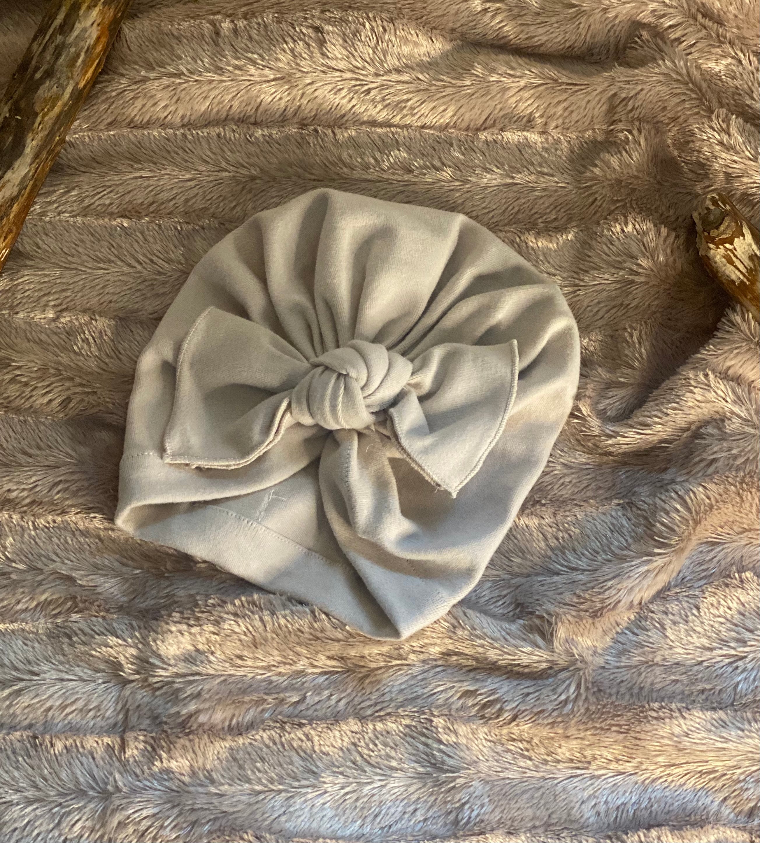 Cream Ribbon Turban – Bohambinos