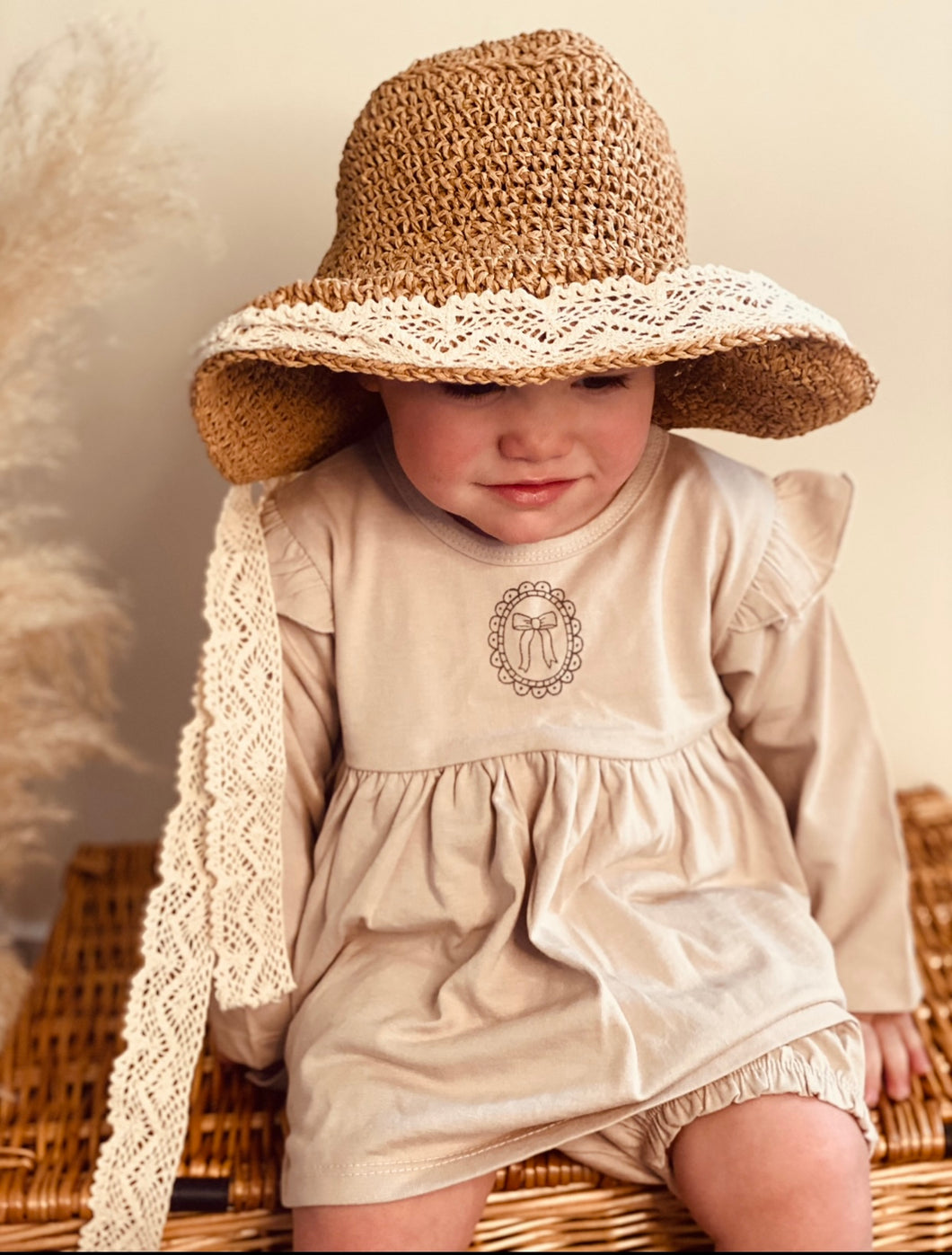 Beige Gracie Dress and Bloomers